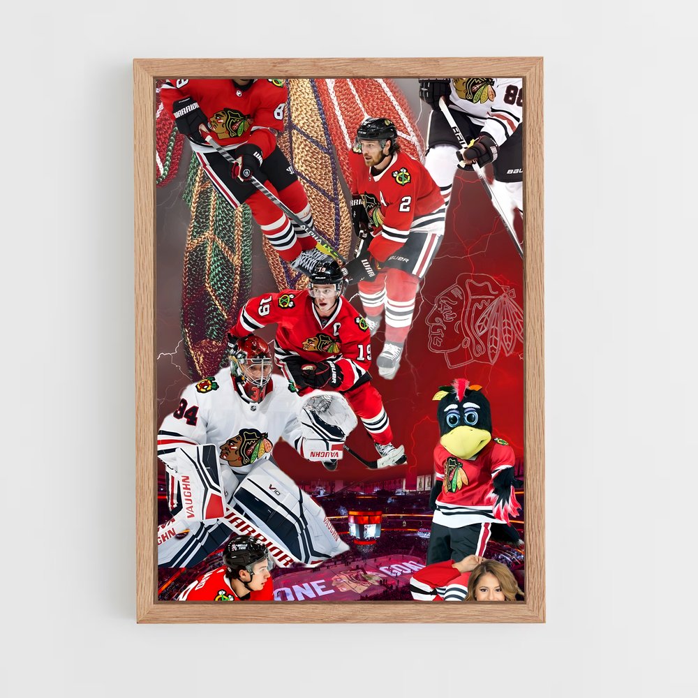 Poster Chicago blackhawks – affiche Hockey sur glace (vue 4)